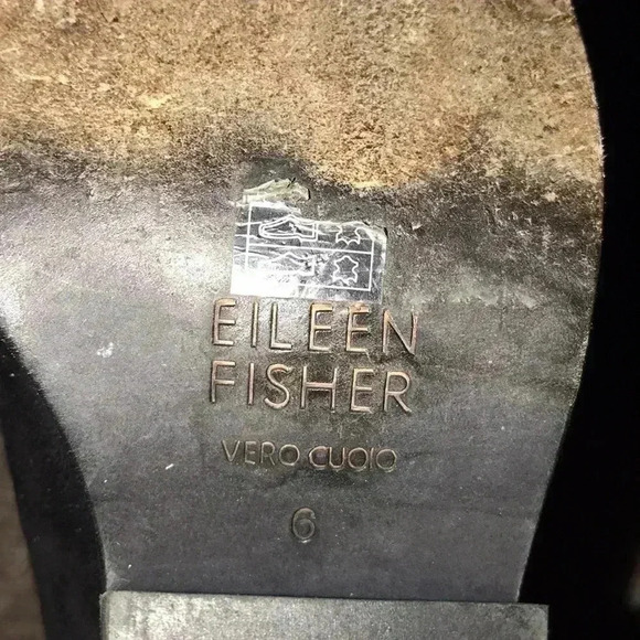 Eileen Fisher Peer Shadow Suede Bootie Size 6 - Picture 7 of 8